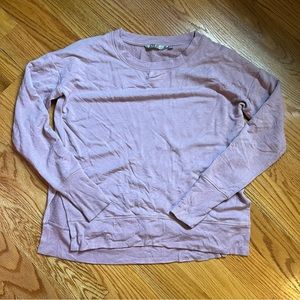 Athleta mauve lightweight modal blend sweatshirt size XS